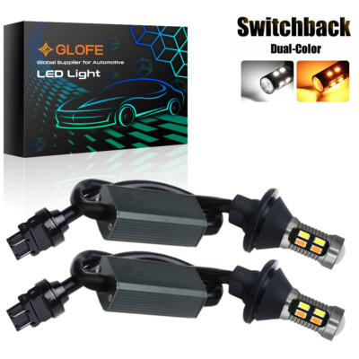Switchback LED Turn Signal Lights 3157 4157 for 2011-2016 Ford F-250 Super Duty