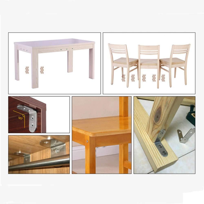 18pcs Stainless Steel Corner Braces - 40mmx40mm Heavy Duty Corner Steel Joint Ri