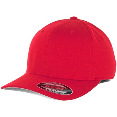

Flexfit Precurved Hat (красный) Мужская пустая эластичная кепка