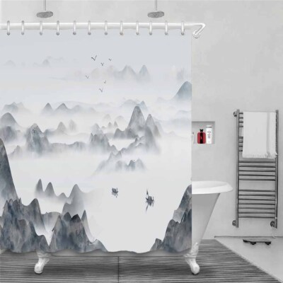Dim Prospect Waterproof Bath Polyester Shower Curtain Liner Water Resistant