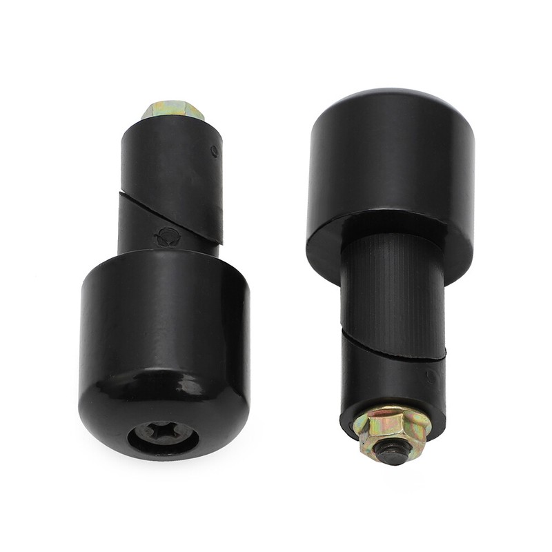 Solid Iron Handle Bar Ends Heavy Weight Vibration Reducing Grip Plugs 7/8" 22mm