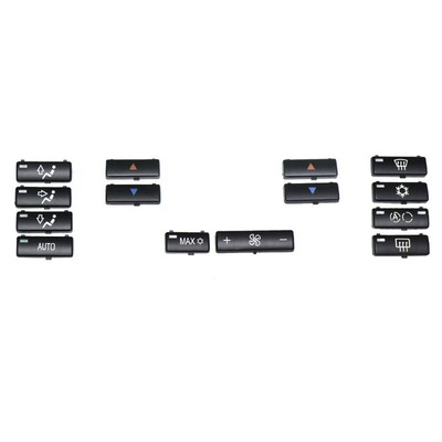 14Pcs Car Climate Control Air Conditioning Switch Button Covers for  X5 E538580