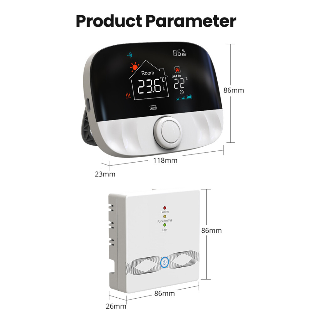 Tuya WiFi Heating Thermostat Wireless Warm Floor Thermostat Works with Alexa