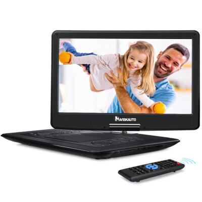 19'' Full HD Portable DVD Player w/16'' 270° Large Screen TV HDMI USB Memory 1080P