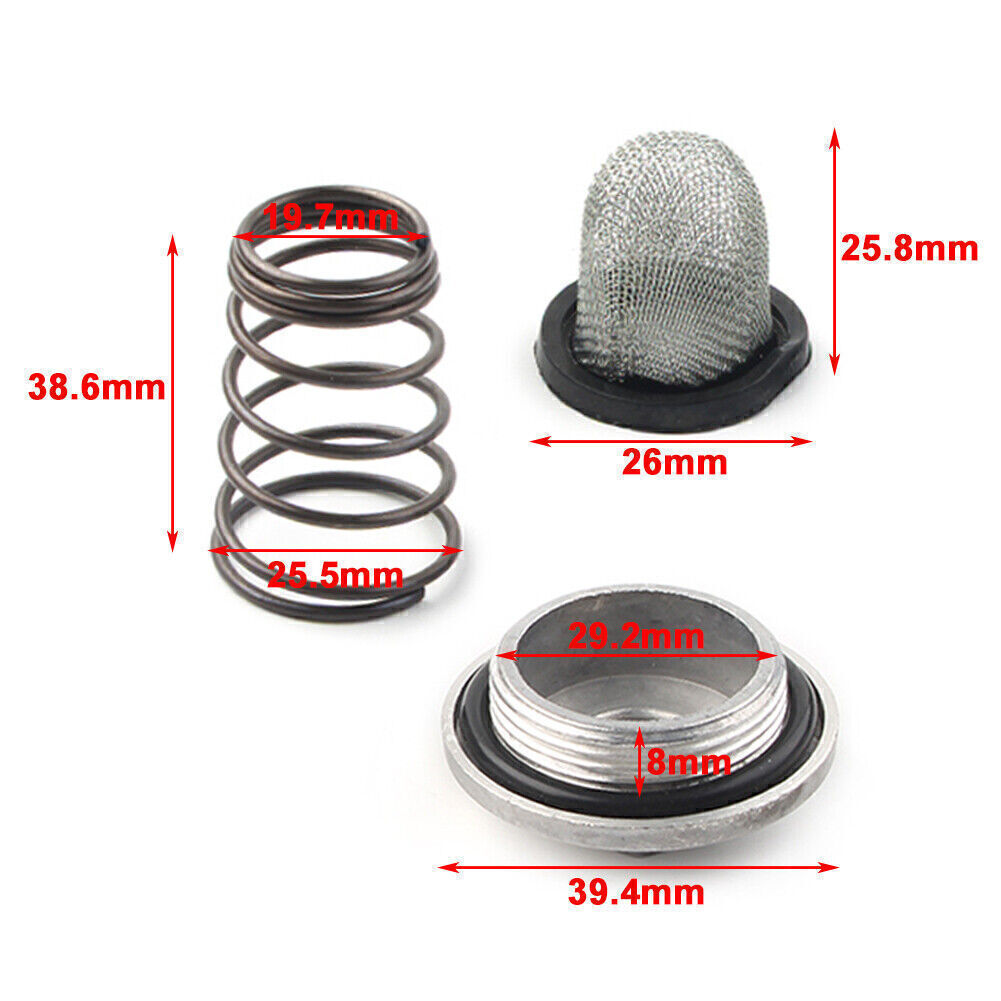 Scooter Drain Plug Oil Filter for GY6 150cc QMB139 50cc Chinese Scooter Parts