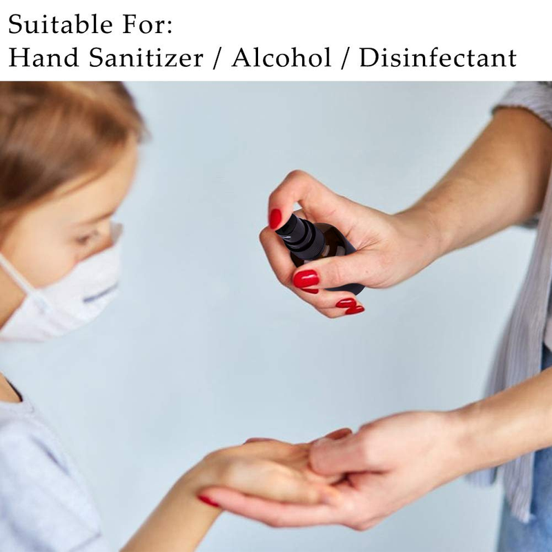 2Oz Amber Glass Spray Bottles for Essential Oils, Small Empty Spray Bottle, Fine