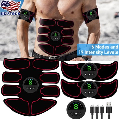 EMS Abdominal Muscle Toning Trainer ABS Stimulator Toner Fitness Binder Gym Belt