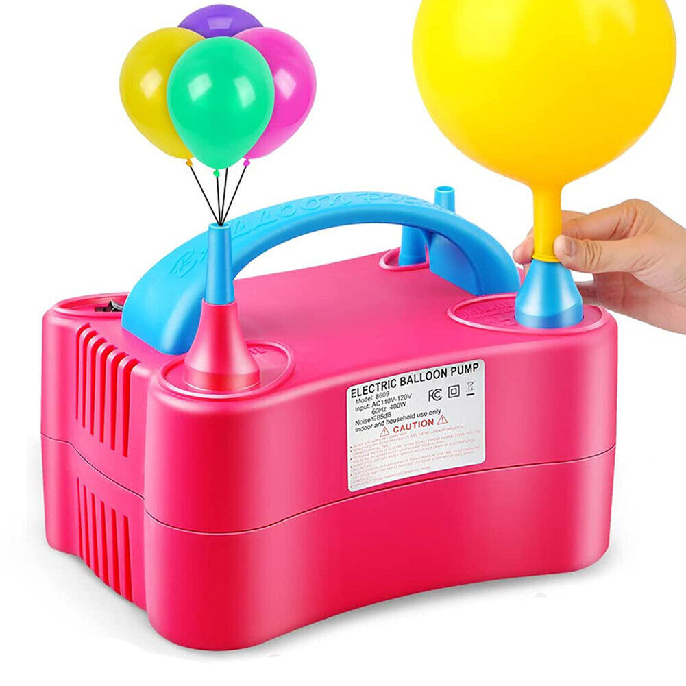 Gonfiatore Elettrico Gonfia Palloncini Pompa 400W 4 Beccucci Per Party Feste reb