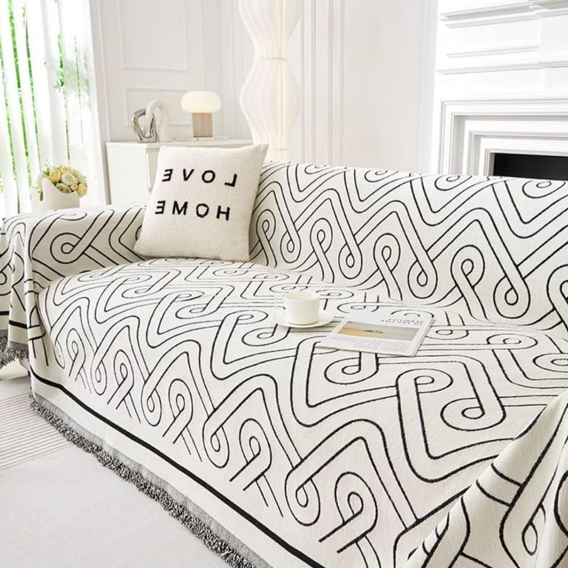 Sofa Covers for 3 Cushion Couch Sofa Chenille Sofa Slipcover Couch Covers for Sectional L Shaped Couch Pets Protector Furniture Covers (Triangle, 71
