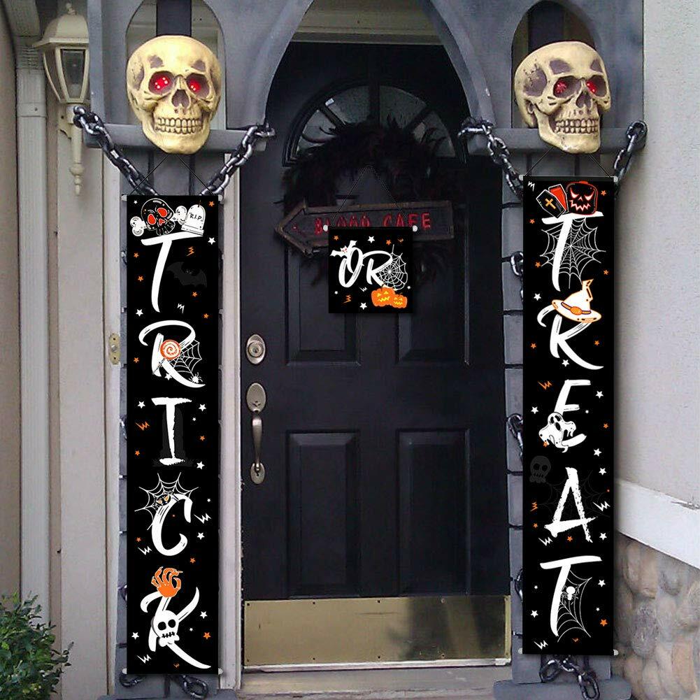 3pc Trick Or Treat Halloween Banner For Indoor Outdoor Decor 72in