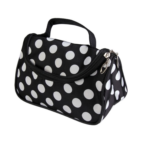 Kunyeah Make-up-Tasche Mit Schleife – Rosa, Aus Cord, 26x18x5 Cm, Großes Fassungsvermögen