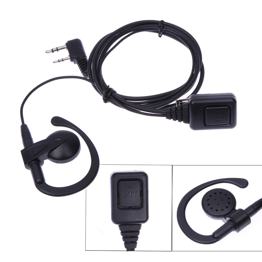 2Pin PTT Mic Ohrhörer Kopfhörer für Baofeng Kenwood Puxing Wouxun Radio