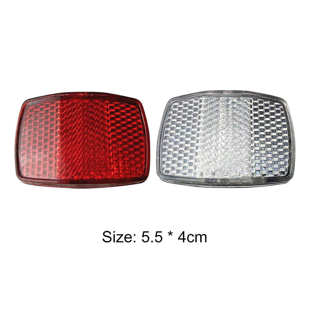 Bicycle Handlebar Front Reflective Light Bike Rear Warning Reflector (Red)  US