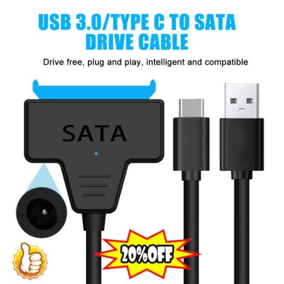 USB 3.0 TO SATA-Adapter Konverter Kabel für 2,5'' SATA Externe HDD/SSD-Festplatte
