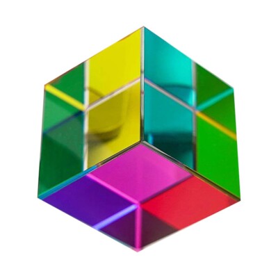 Optical Glass Cube Dichroic Cube Design RGB Combination Splitter Educational-Toy