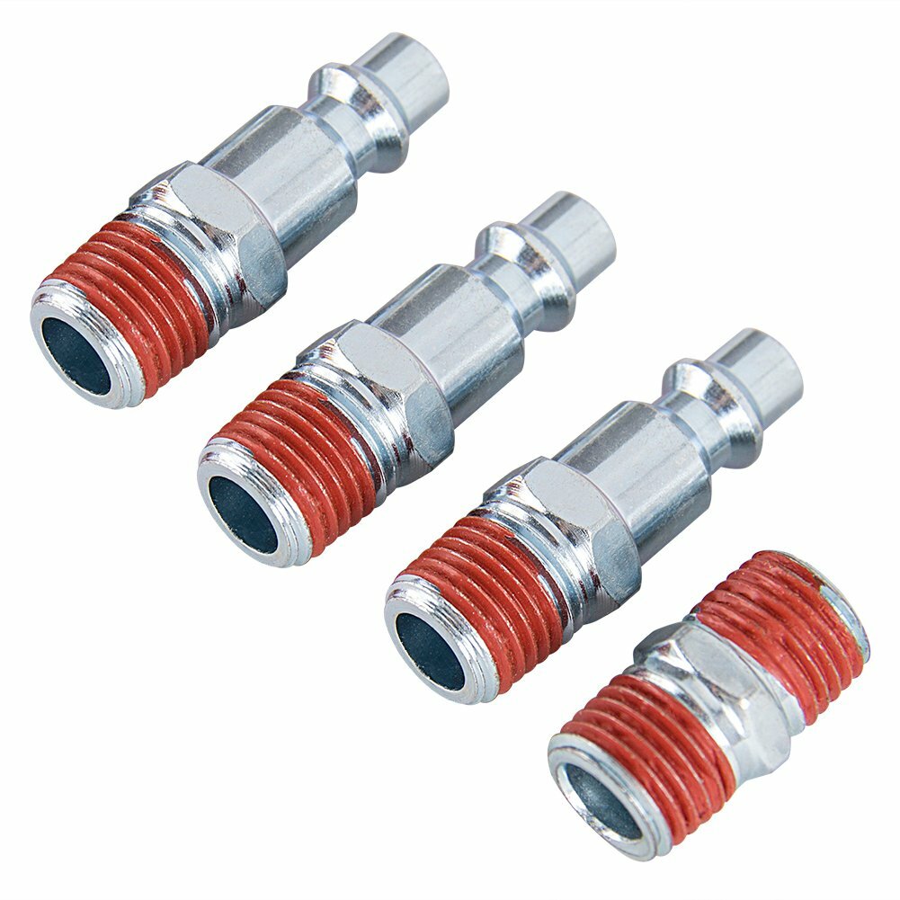 20Pcs Air Compressor Hose Kit 1/4" NPT Quick Connect Air Fittings 25 ft Recoil