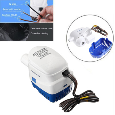 Automatic Bilge Pump Submersible Boat Bilge Pump 12v 1100GPH for Marine Yacht