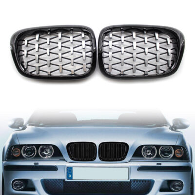 Diamond Meteor Latest Style Front Kidney Grille Fit BMW E39 5-Series 99-03