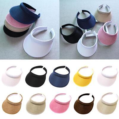 1X Sun Visor Adjustable Sports Tennis Golf Headband Cap Unisex Womens Hat Best