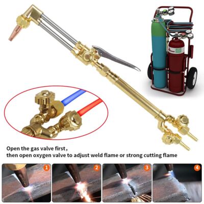 Oxygen Acetylene Regulators Combo Welding Gas Gauges CGA540/CA1350 Welding Torch
