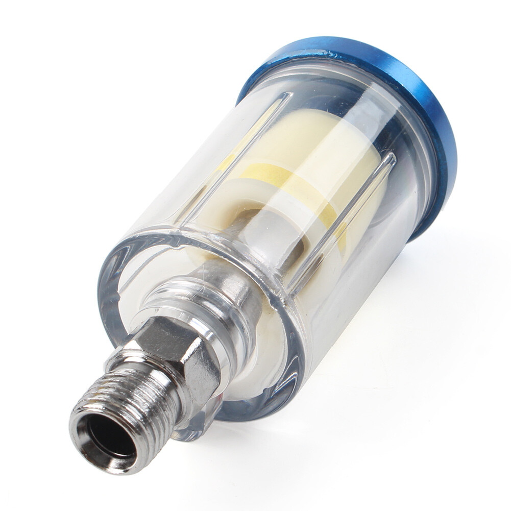 US 1/4" Inline Air Oil Water Filter Trap For Compressor Spray Paint Gun