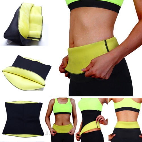 Ladies Neoprene Hot Body Waist Slimming Sweat Yoga Belt GYM Thermal Trainer Belt