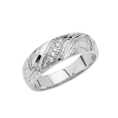 Pre-owned Fdj Men's Nugget Wedding Band Ring In Gold (yellow/rose /white) In Yellow Gold