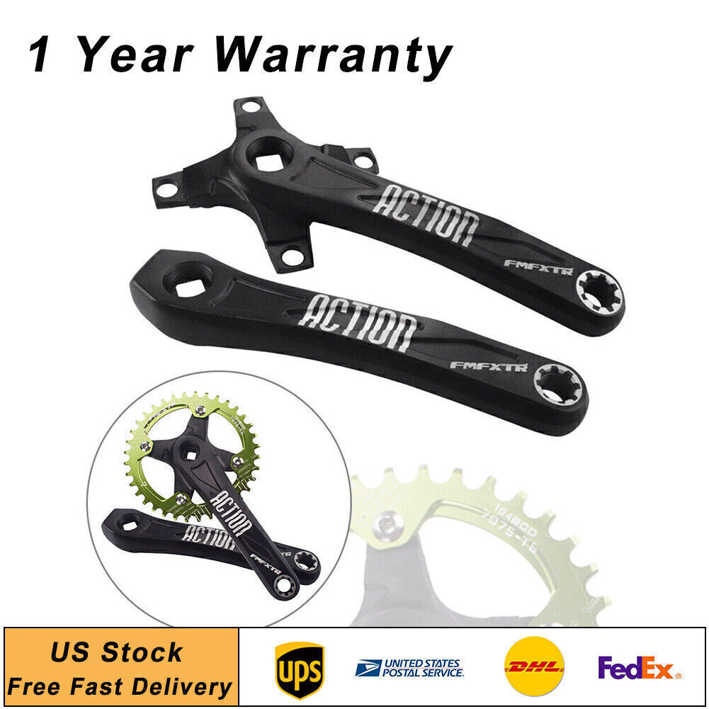 MTB Bicycle Crank Mountain Bike Crankset Length 170mm BCD 104mm Aluminum Alloy