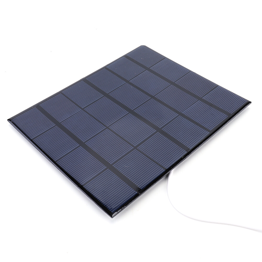 USB Solar Panel 5W 6V Portable Solar Charger for Phone/3-5V Battery Charging