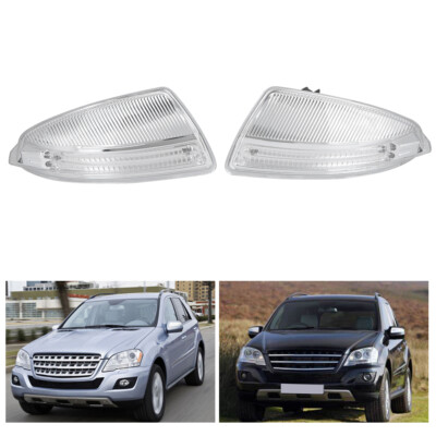 Pair Rearview Mirror Turn Signal Light For W164 ML300 Great Fi BUN