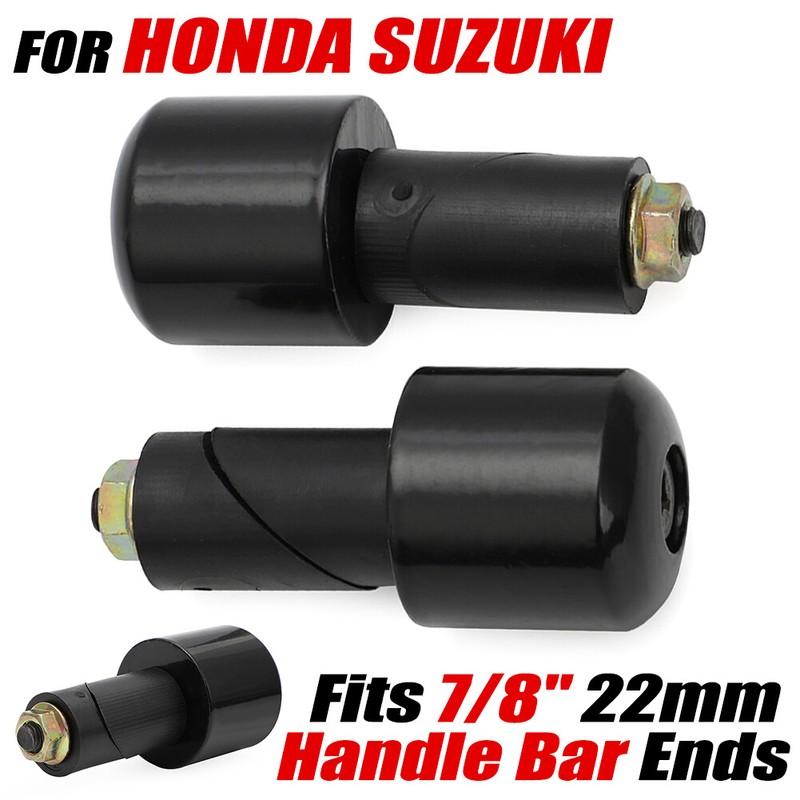Solid Iron 22mm (7/8 in) Handlebar End Plugs, Heavy Weight Grip Plugs