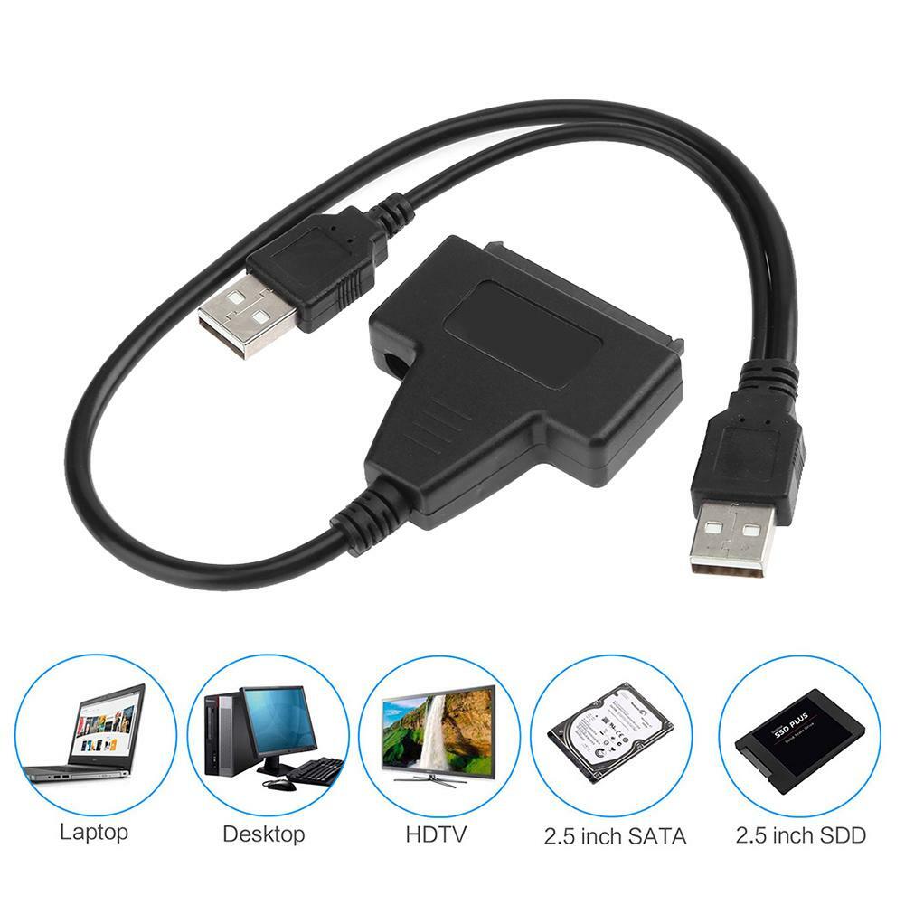 Usb 2 0 To Sata 2 5 3 5 Inch Hard Disk Drive Ssd Adapter Connector Cable Lea Uk Ebay