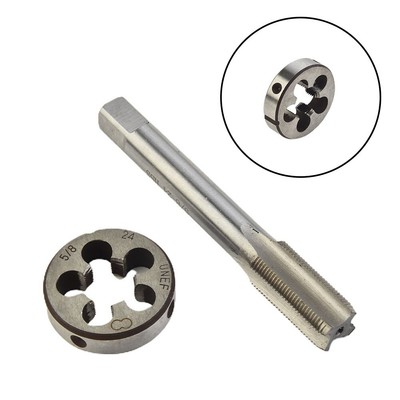 Heavy Duty 5/8 24 UNEF Right Hand Thread Tap and Die Set for Industrial Use