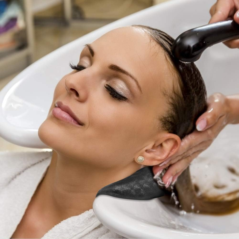 Silicone Shampoo Bowl with Neck Rest, Anti-Slip Grip for Salon Hair Washing, Dur