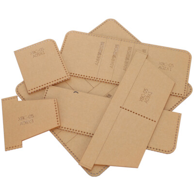 Acrylic Wallet Template Transparent Manual DIY Portfolio Leather Craft BEL