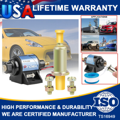 4-7 PSI Universal Electric Fuel Pump For w/Carburetor 35 GPH 12V Micro Fuel Pump