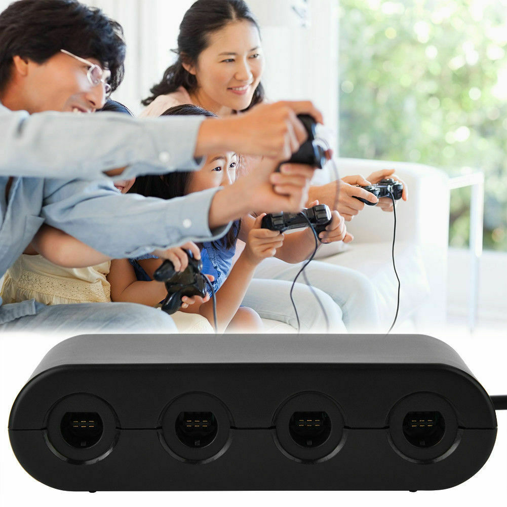 GameCube Controller Adapter 4 port for nintendo Switch Wii U & PC USB NEW TURBO