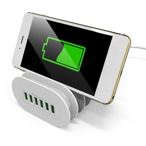 Universal 6 Multi-Port USB Wall Travel Charger Desktop USB Hub Charging Station