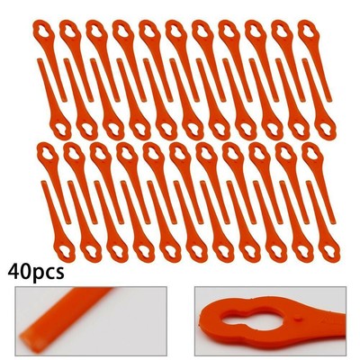40pcs For Vonhaus 20v Max Lithium-ion G Range Plastic Grass Strimmer Blades