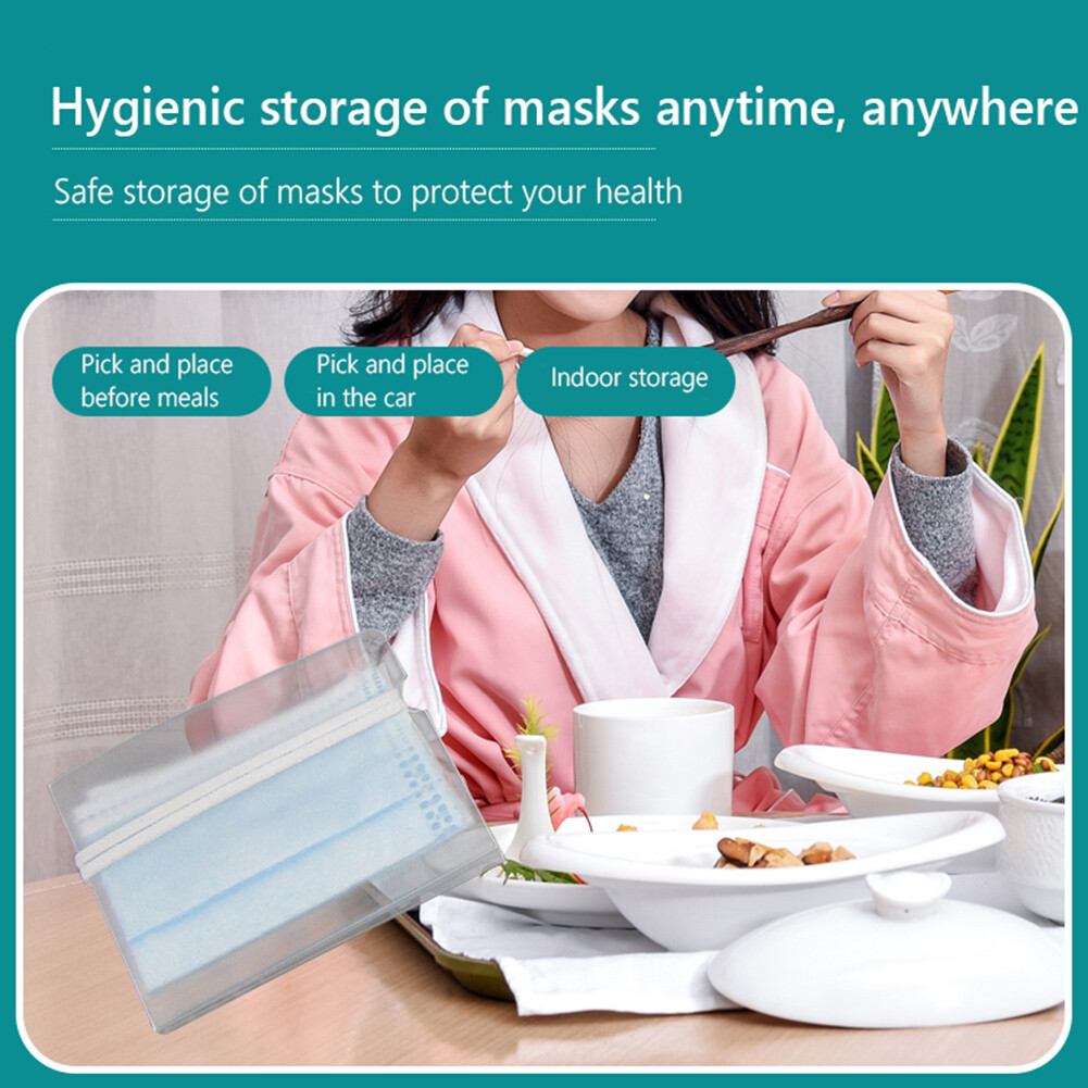 Tragbarer Ordner für staubdichte Masken Transparenter Aufbewahrungsbeutel Versch
