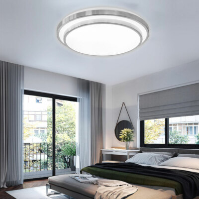 20'' LED Ceiling Light Dimmable Ceiling Fixture Flush Mount & Remote Control USA