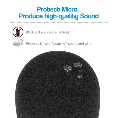 InnoGear Heavy Duty Microphone Stand with Mic Microphone Windscreen and Dual ...