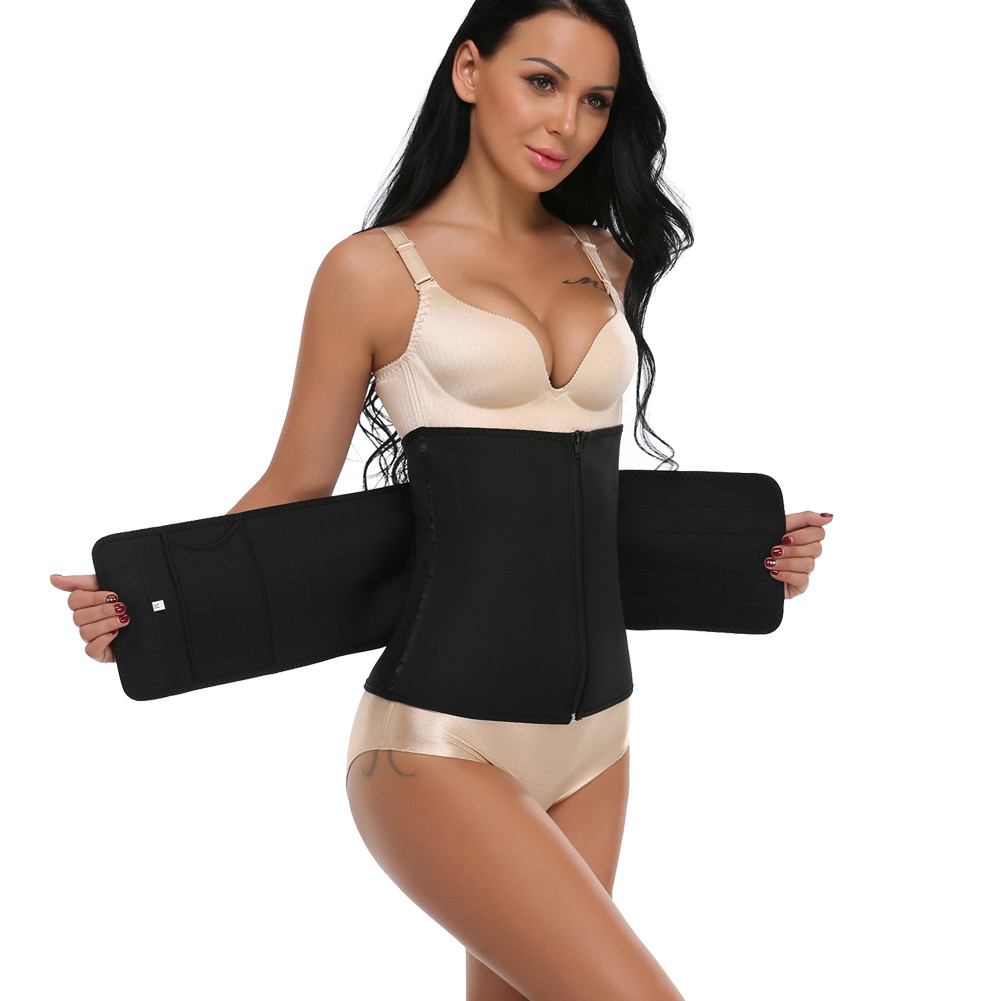 waist shaper with zipper
