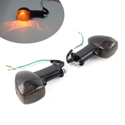 2x Rear Turn Signals Light Black For Kawasaki Ninja ZX6R ZX7R ZX9R ZX12R ZZR600