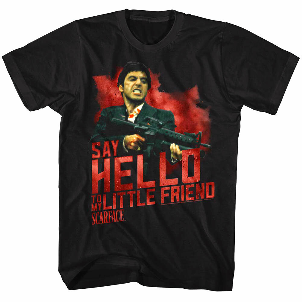 トップス 90's Scarface Say hello to the bad guy SCARFACE AL PACINO SAY HELLO BAD GUY VINTAGE 80s UNIVERSAL