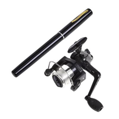 Pole Pen Shaped Fishing Rod with Spinning Reel River Ice Fishing Tackle