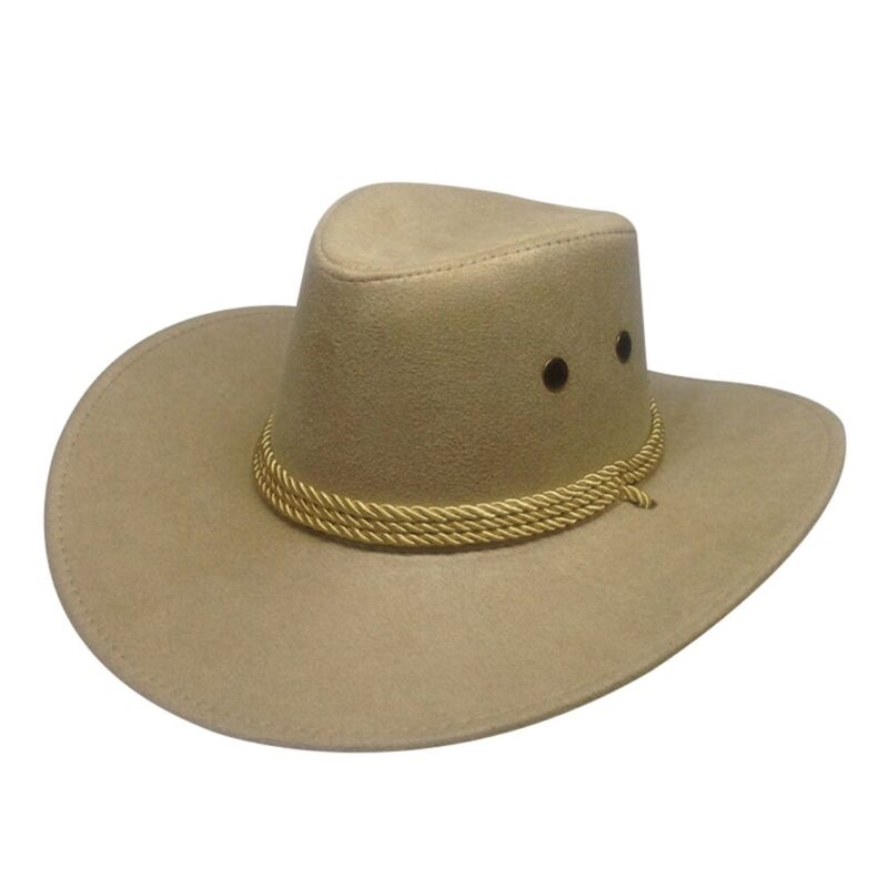 Men Women Summer Fedora Cowboy Hat Trilby Cuban Sun Caps Panama Wide Brim Us