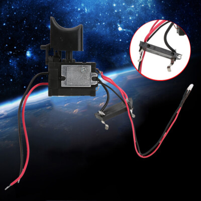 7.2V - 24V Battery Cordless Drill Speed Control Trigger Switch With Small Light