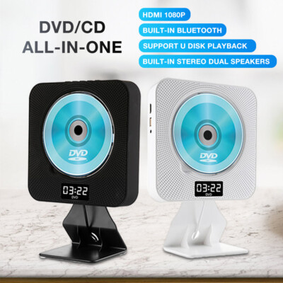  Wall Mounted Bluetooth CD Player LED Display Multi-function HDMI DVD Player 