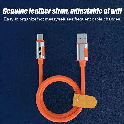 Type C 120W Digital Display Data Cord PD Fast Charge Cable For Mobile Phone